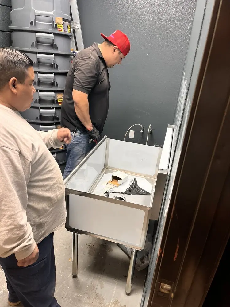 Commercial plumbing and sink installation in Logan Park